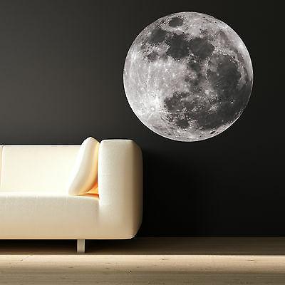 completo luna astronomy spazio universo muro adesivo