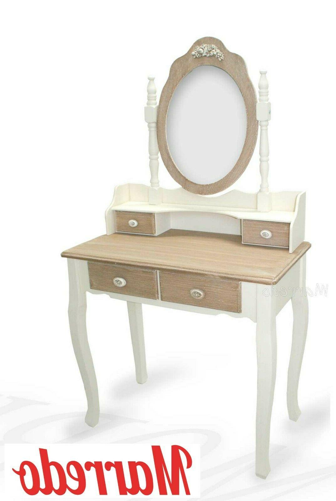 consolle h140 75 40cm specchio tavolo trucco