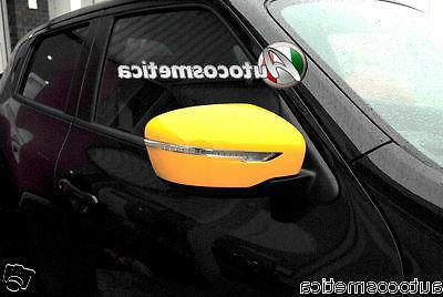 coppia calotte specchi retrovisori in abs giallo