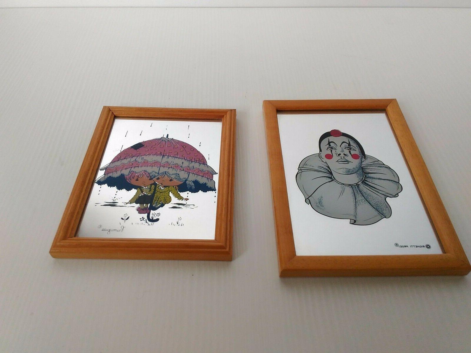 coppia di specchi piccoli vintage