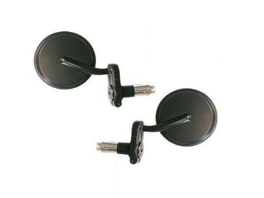 coppia specchi bar end tondi neri attacchi