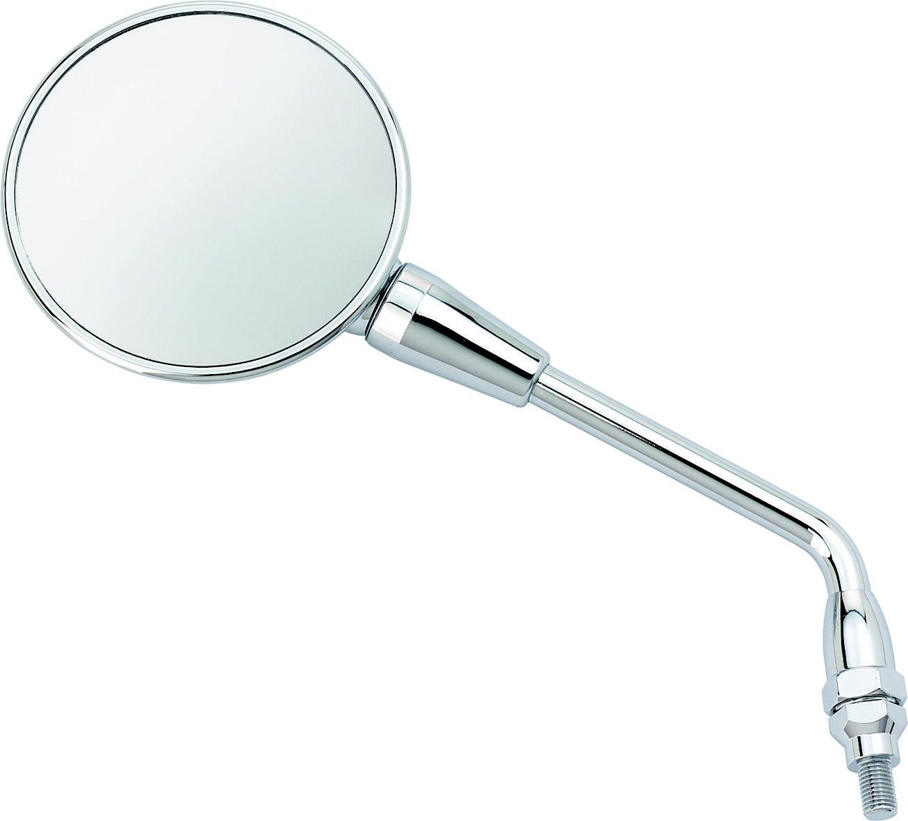 coppia specchi retrovisori cromo tondi round omologati