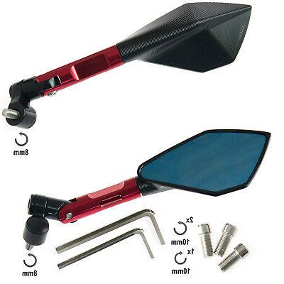 coppia specchietti retrovisori specchi corpo in metallo