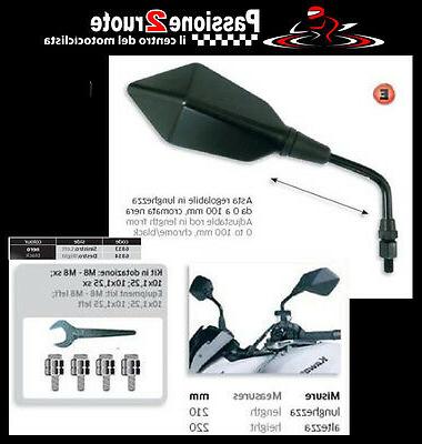coppia specchietti specchi omologati manubrio universali mot