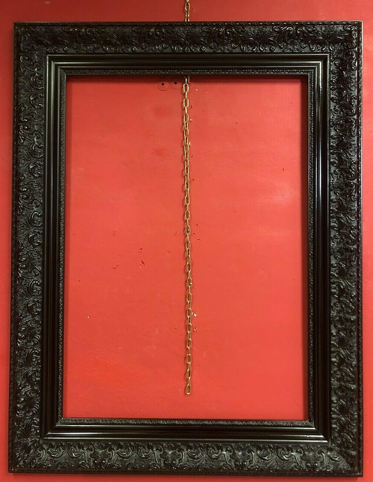 cornice 50x70 in legno nera per specchi