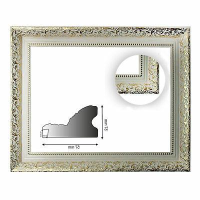 cornice barocca bianco con ornamenti d oro