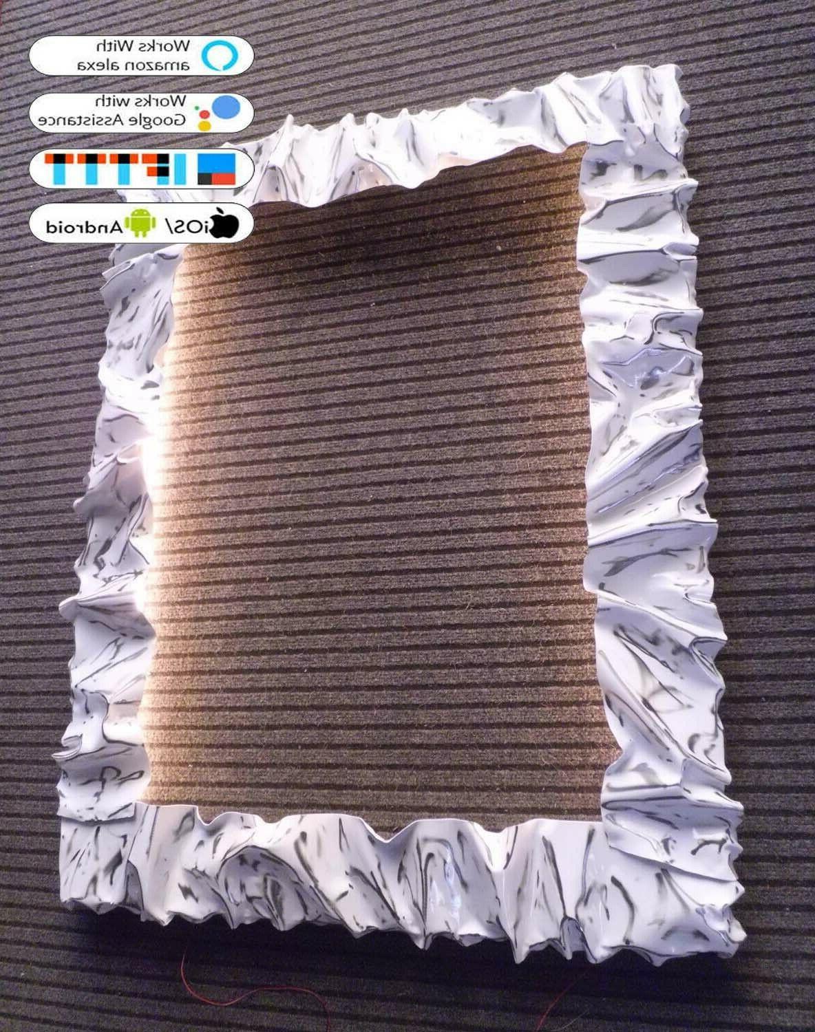 cornice specchio ferro battuto luce domotica ios