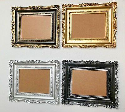 cornici barocco oro argento 33x28cm nero argento