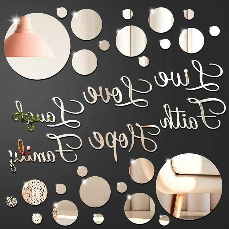 decorativi 3d adesivi a specchio da muro