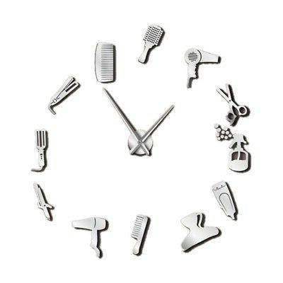 diy barber shop orologio da parete gigante