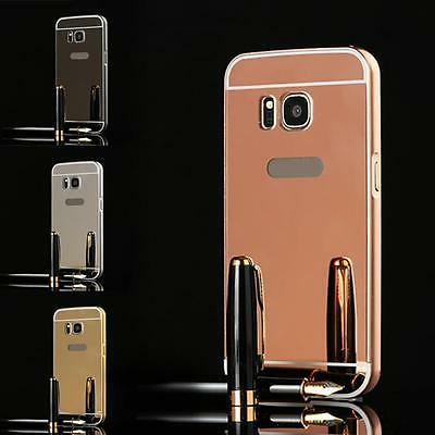 elegante custodia cover metallo alluminio specchio per