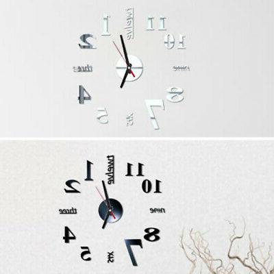 fai da te grande orologio parete 3d