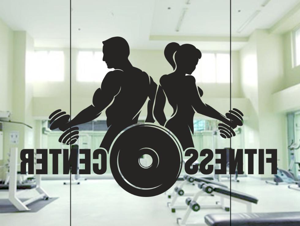fitness centro uomo and donna palestra insegna