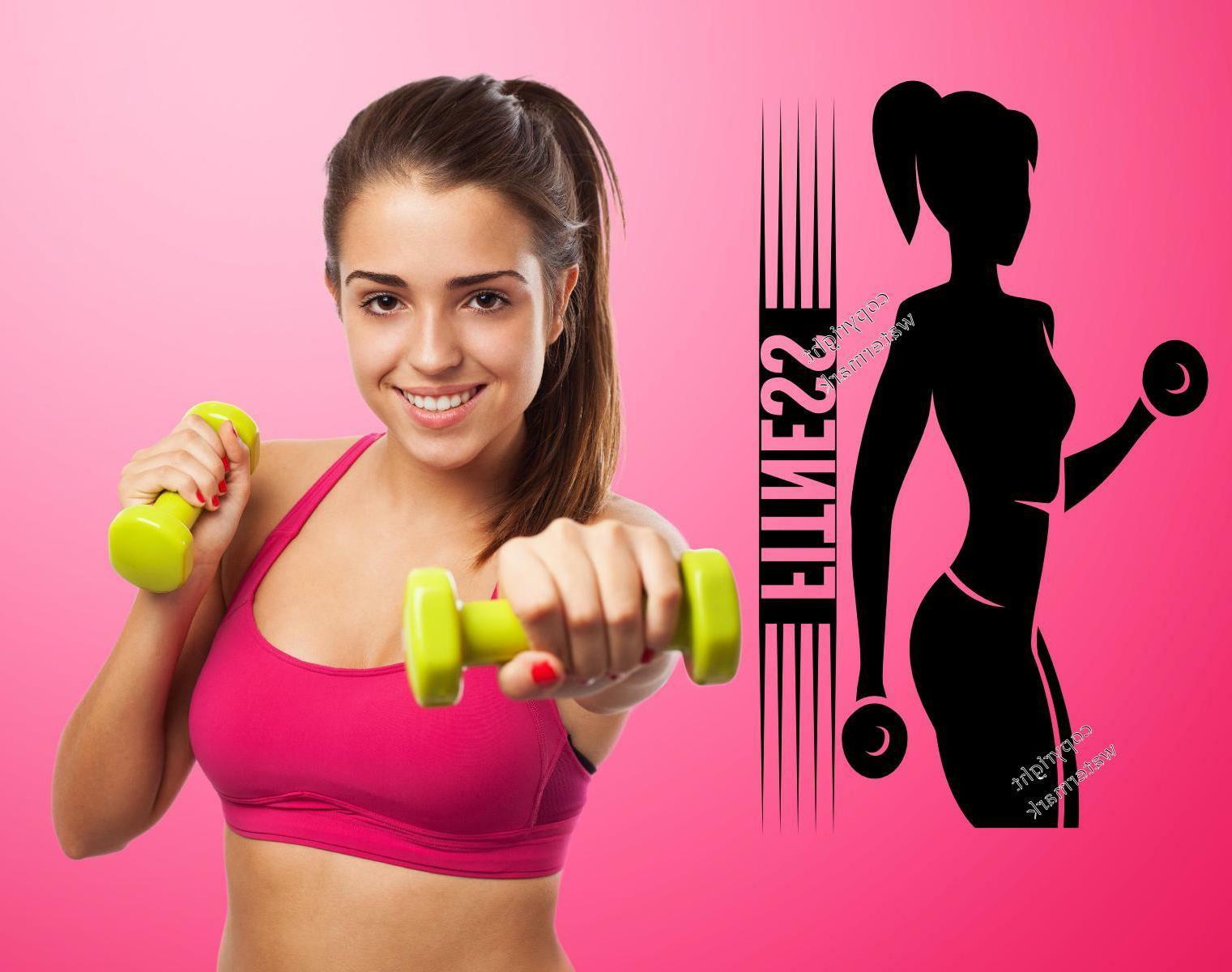 fitness palestra motivazionale adesivo da parete ricevimento