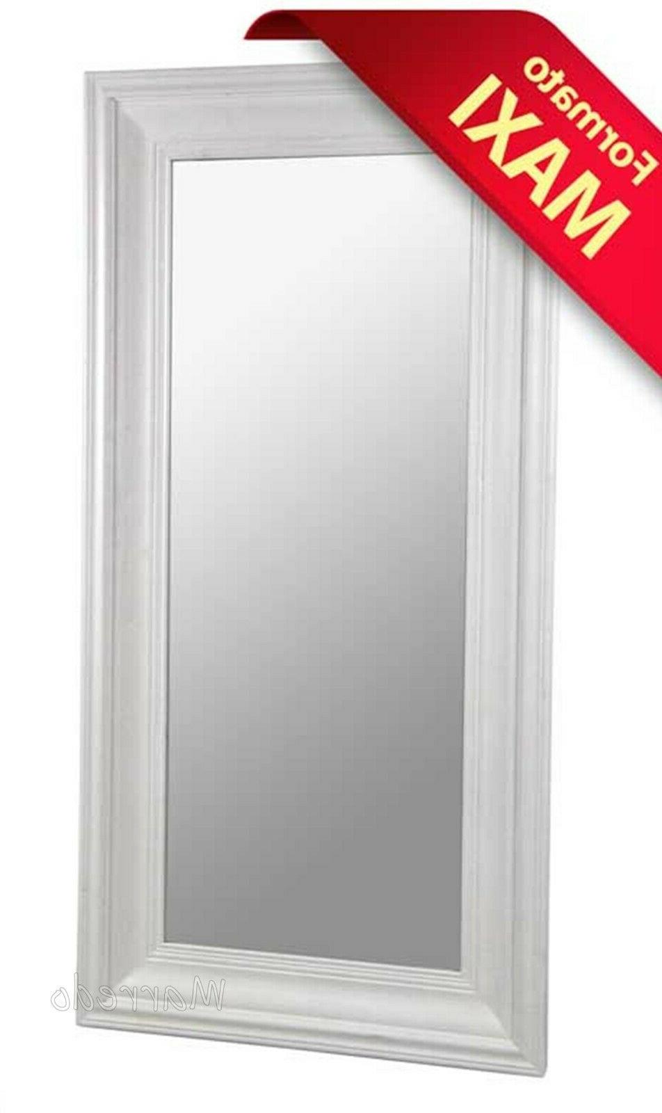 gran specchio bianco h180 90 5cm specchiera