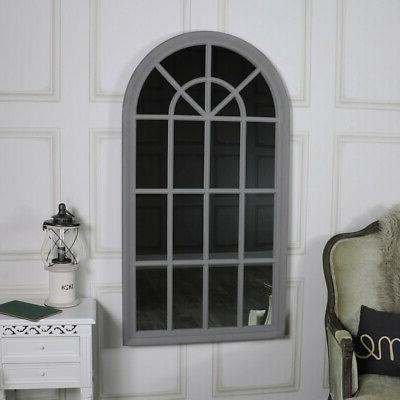 grande grigio rustico finestra specchio muro piu