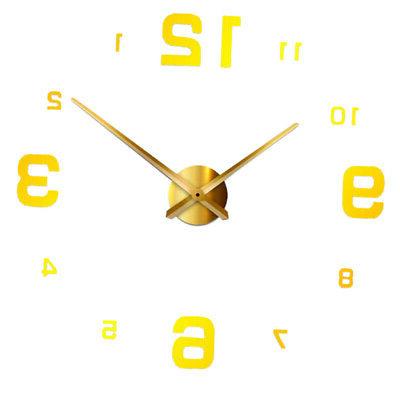 grande orologio da parete 3d specchio da