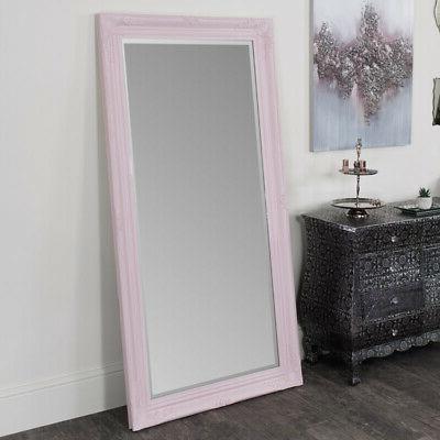 grande rosa ornato muro pavimento specchio piu