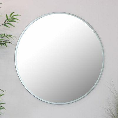 grande rotondo argento parete specchio vintage soggiorno