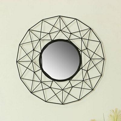 grande rotondo filo nero metallo cornice muro