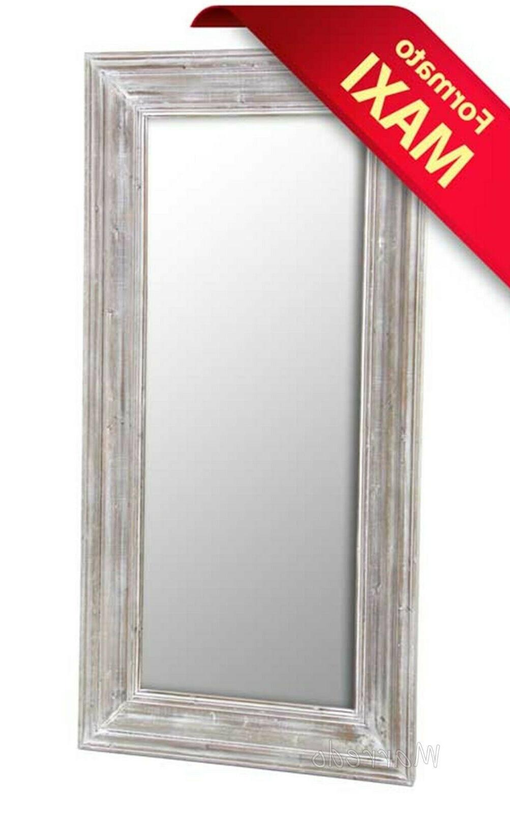 grande specchio 180 90 5cm specchiera grigio