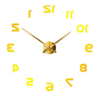 grande specchio per orologio da parete 3d