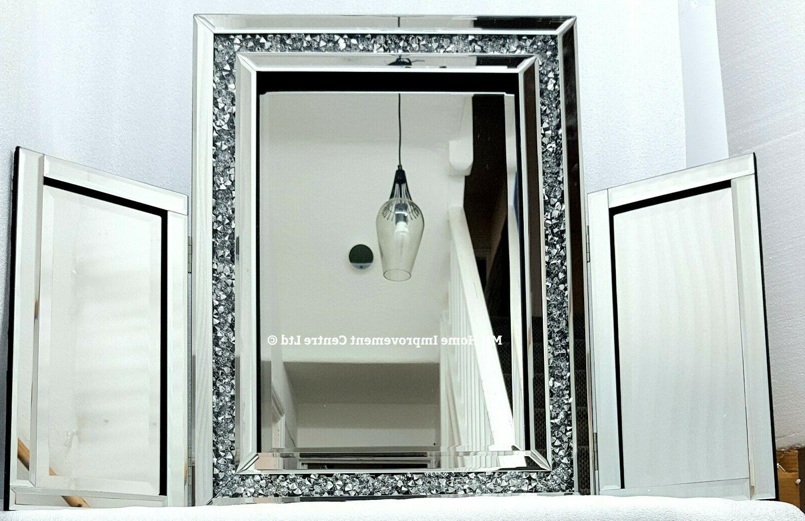 grande toeletta specchio scintillante diamante argento frant