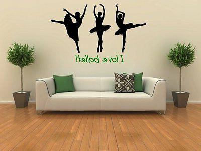 i love danza classica grande adesivo da