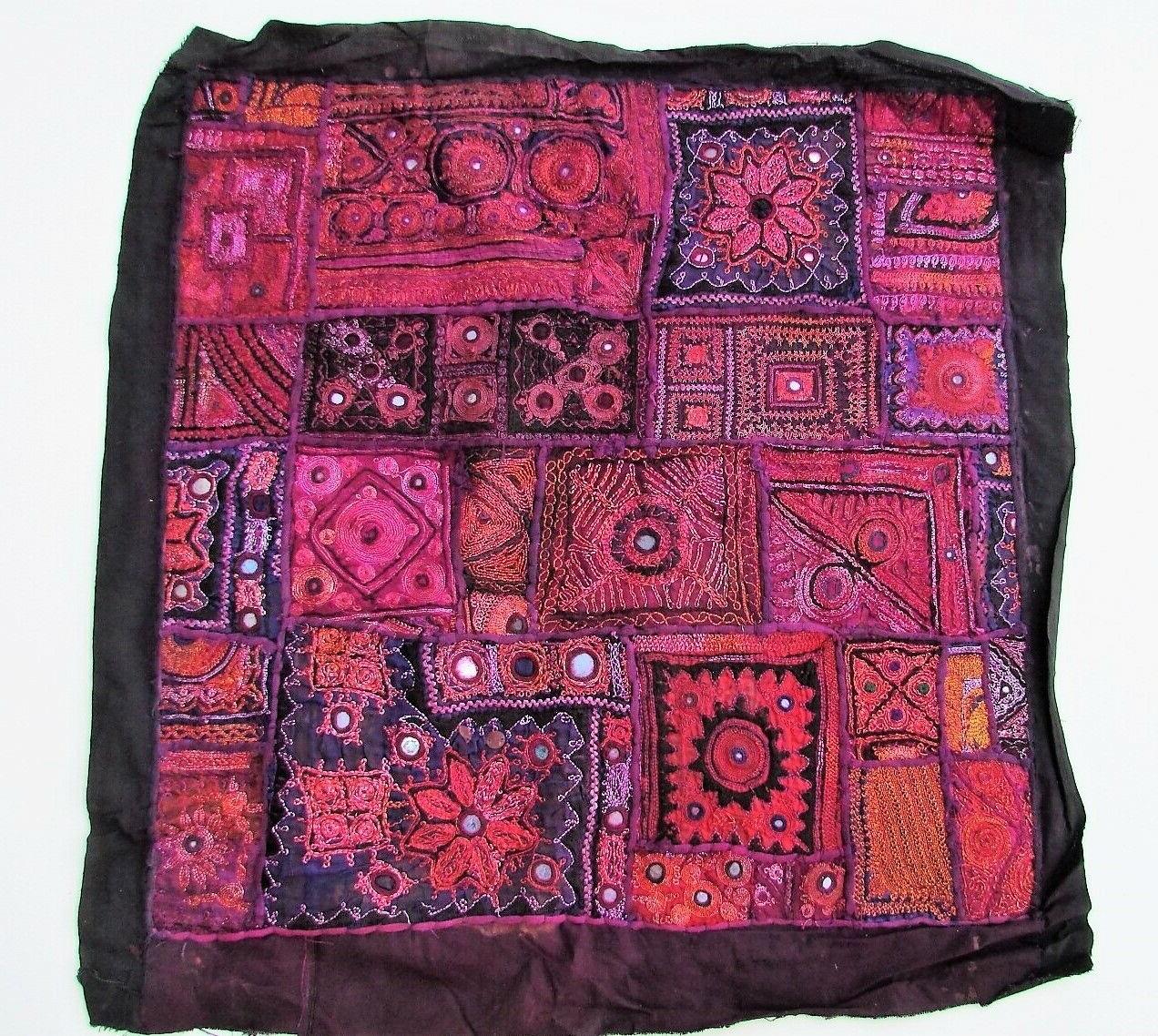 kutchi indiano ricamato patchwork da parete w