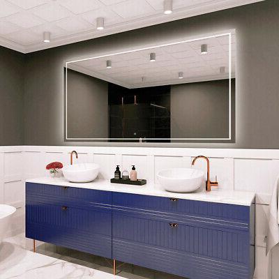 led bagno parete specchio interruttore tattile controluce