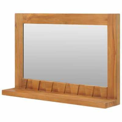 legno massello di teak specchio da parete