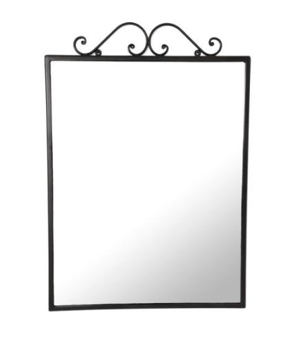 linea relax specchio in ferro battuto 55x70