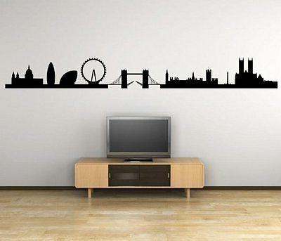 londra panorama figura gigante adesivi murali decorazionni