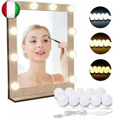 luci di specchio per trucco led lampada