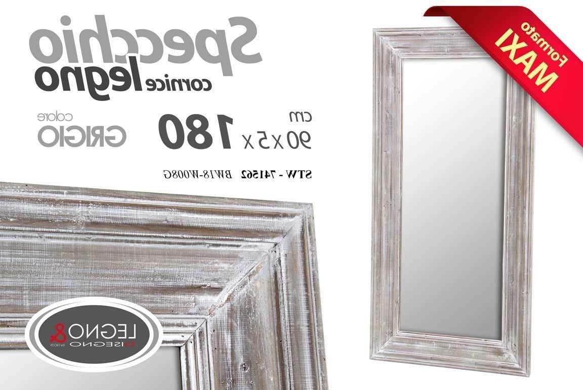 maxi specchio riio h180 90 5cm specchiera
