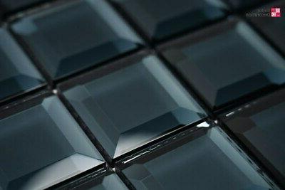 mosaico in vetro piastrelle specchio grigio 30x30