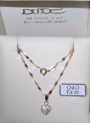 novita collana specchiata e ciondolo cuore in