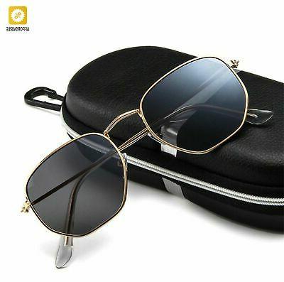 occhiali da sole donna uomo esagonale marchio