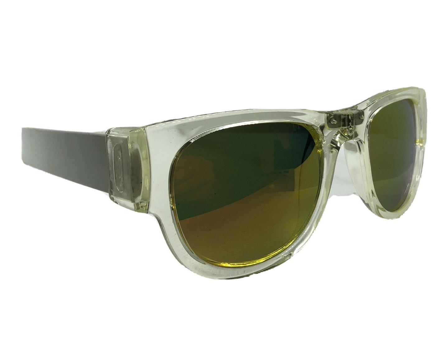 occhiali da sole lente a specchio pieghevole