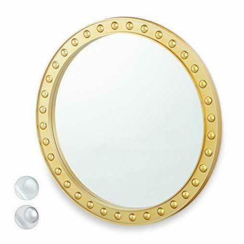 oro parete rotondo appendere specchio vintage bagno