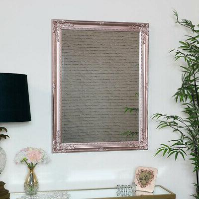 oro rosa specchio da parete shabby chic