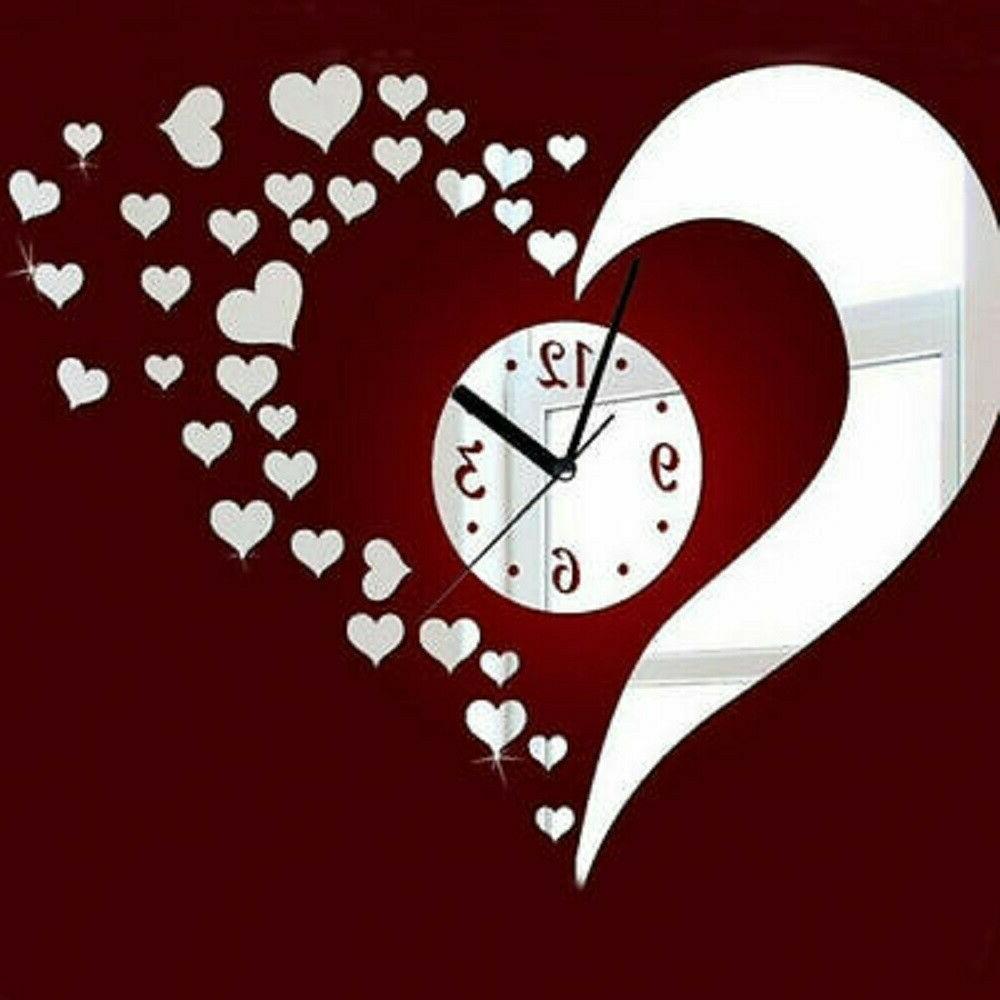 orologio da parete 3d moderno a specchio