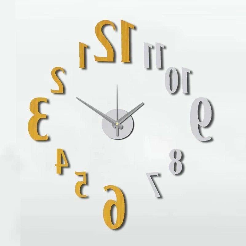 orologio da parete moderno adesivo silenzioso grande