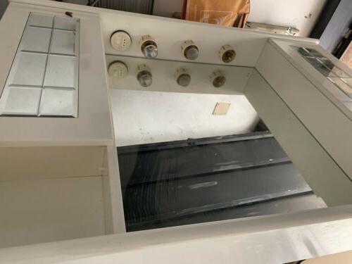 pensile per bagno bianco con specchio