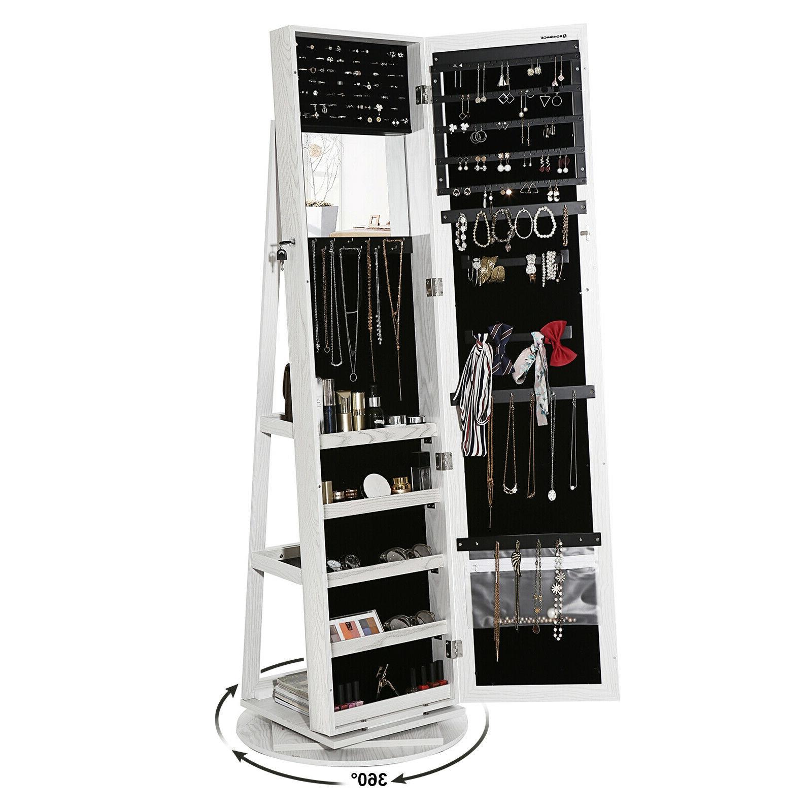 portagioie armadio organizzatore per gioielli con specchio