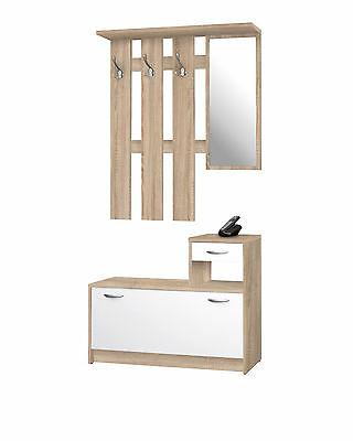 rudolf guardaroba con specchio 3 ganci appendiabito