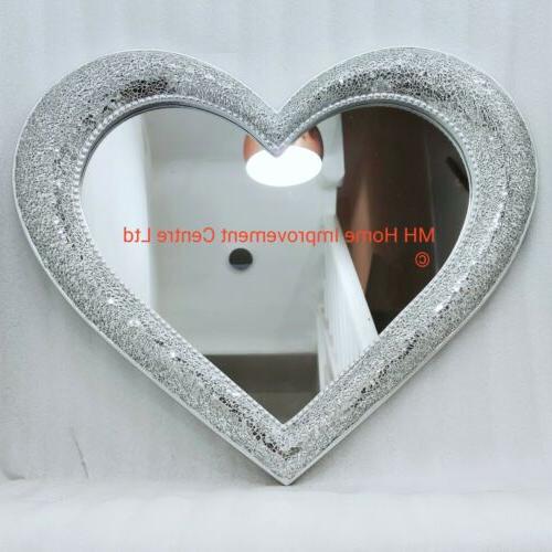 scintillante argento amore cuore mosaico grande muro