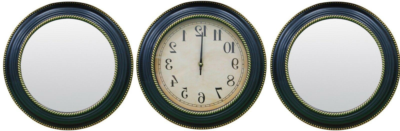 set di 3 elegante oro orologio da