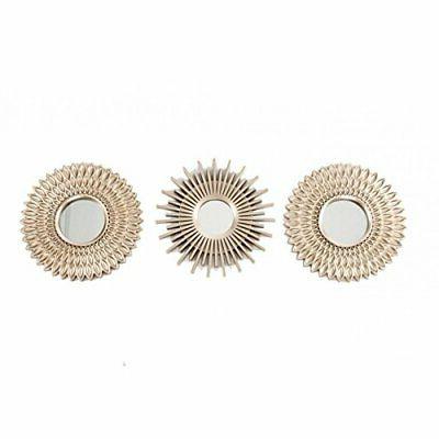 set di 3 specchi decorativi da parete