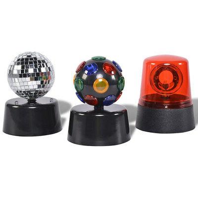 set luci discoteca 3 pz sfera luce